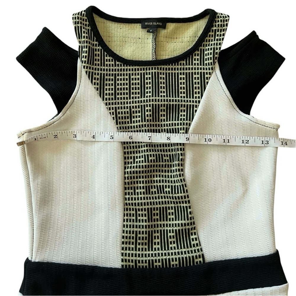 River Island | Black and White Women's Dress Size Medium 6 - Picture 13 of 15